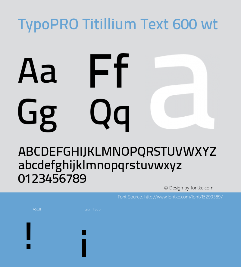 TypoPRO Titillium Text 600 wt Version 25.000图片样张