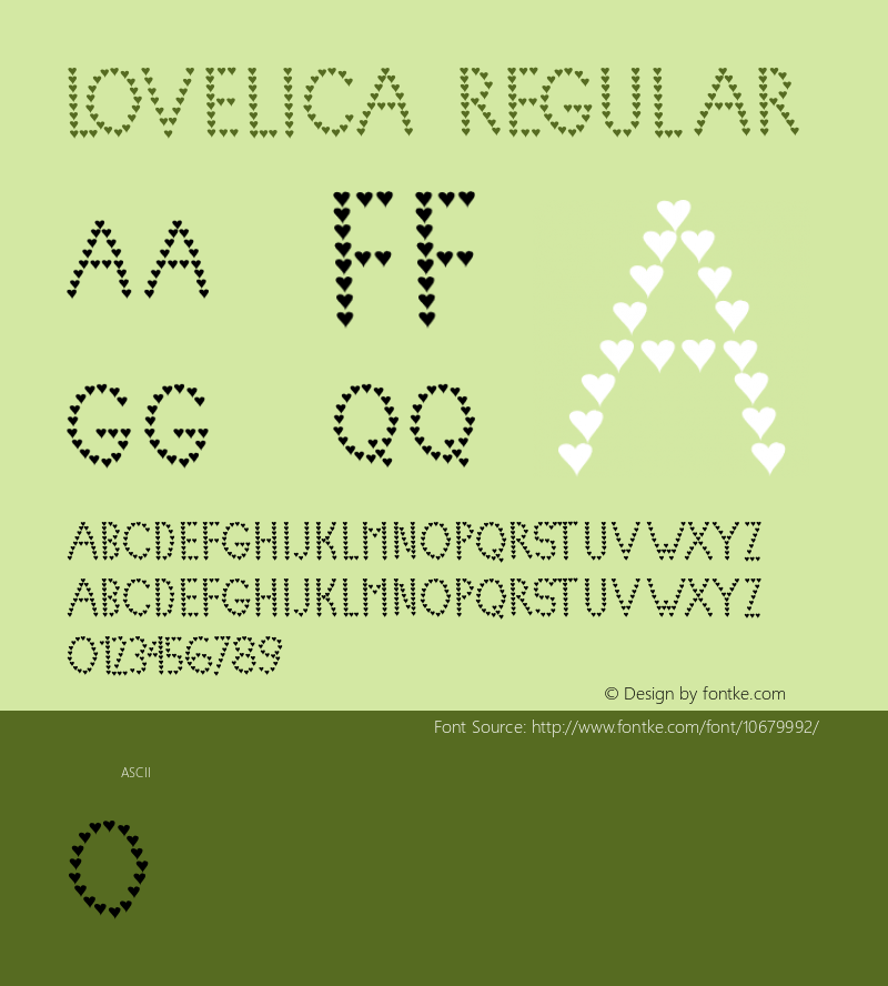 Lovelica Regular Version 001.000图片样张