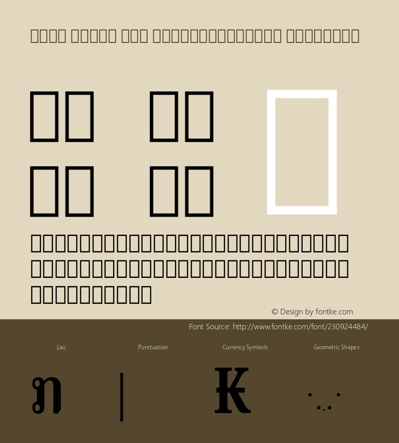 Noto Serif Lao ExtraCondensed SemiBold Version 2.000; ttfautohint (v1.8) -l 8 -r 50 -G 200 -x 14 -D lao -f none -a qsq -X 