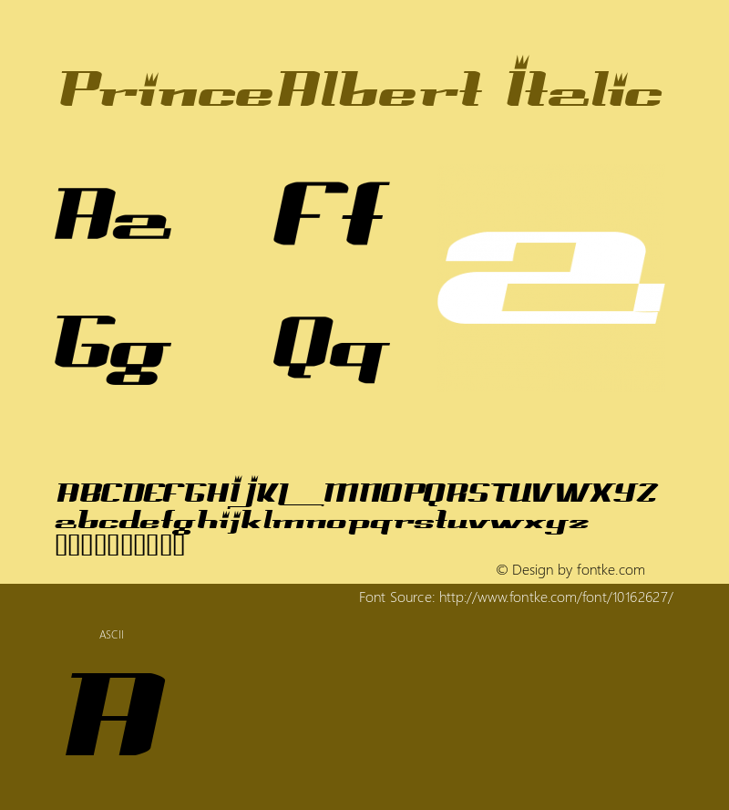 PrinceAlbert Italic Rev. 003.000图片样张