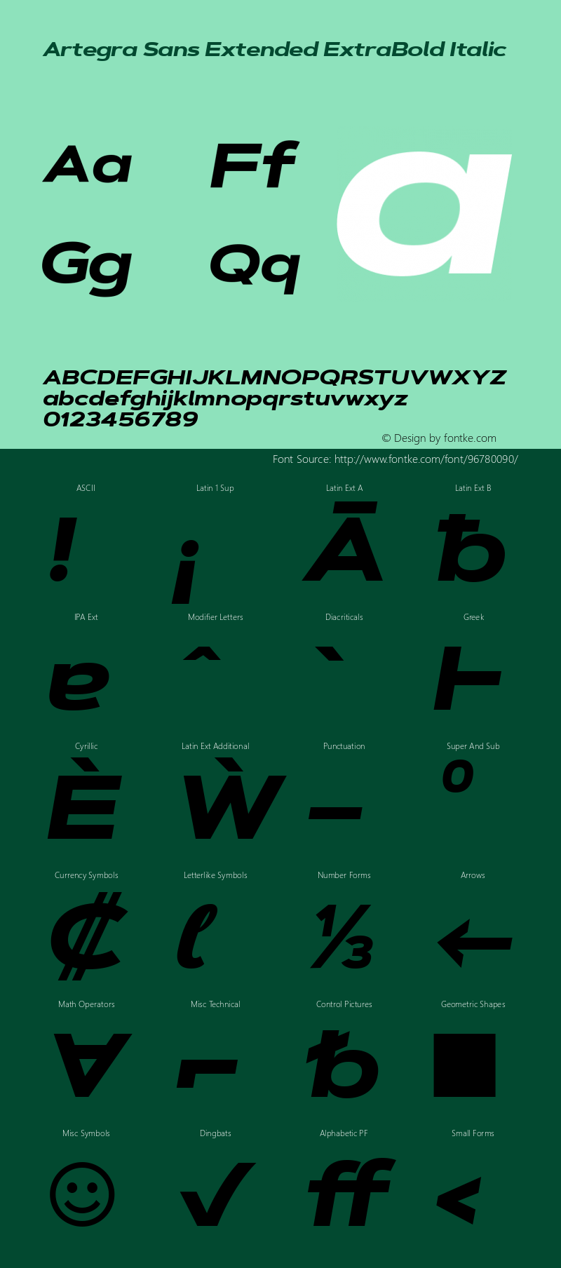 Artegra Sans Extended ExtraBold Italic 1.006图片样张