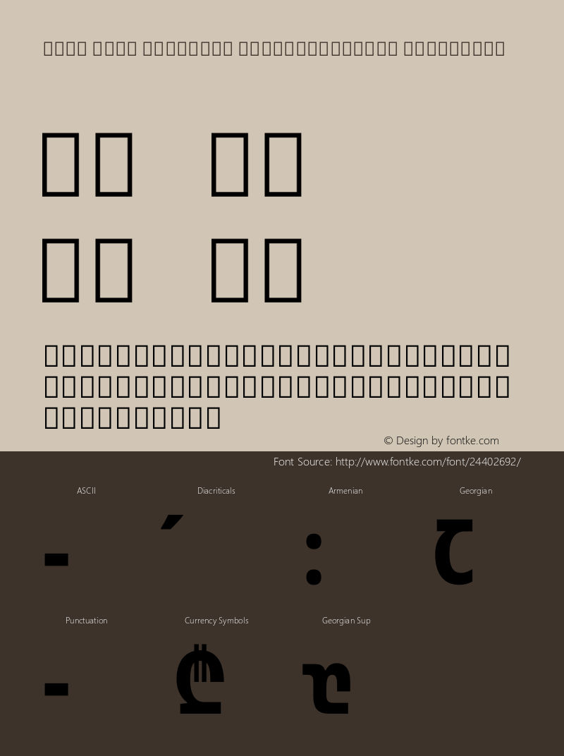 Noto Sans Georgian ExtraCondensed ExtraBold Version 2.000图片样张