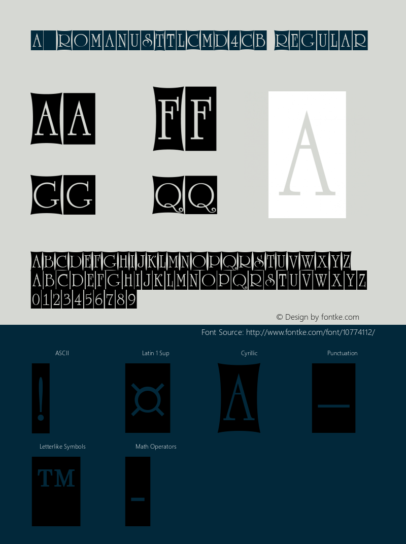 a_RomanusTtlCmD4Cb Regular 01.03图片样张