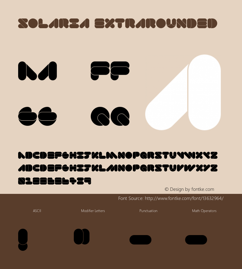 Solaria ExtraRounded Version 001.001图片样张