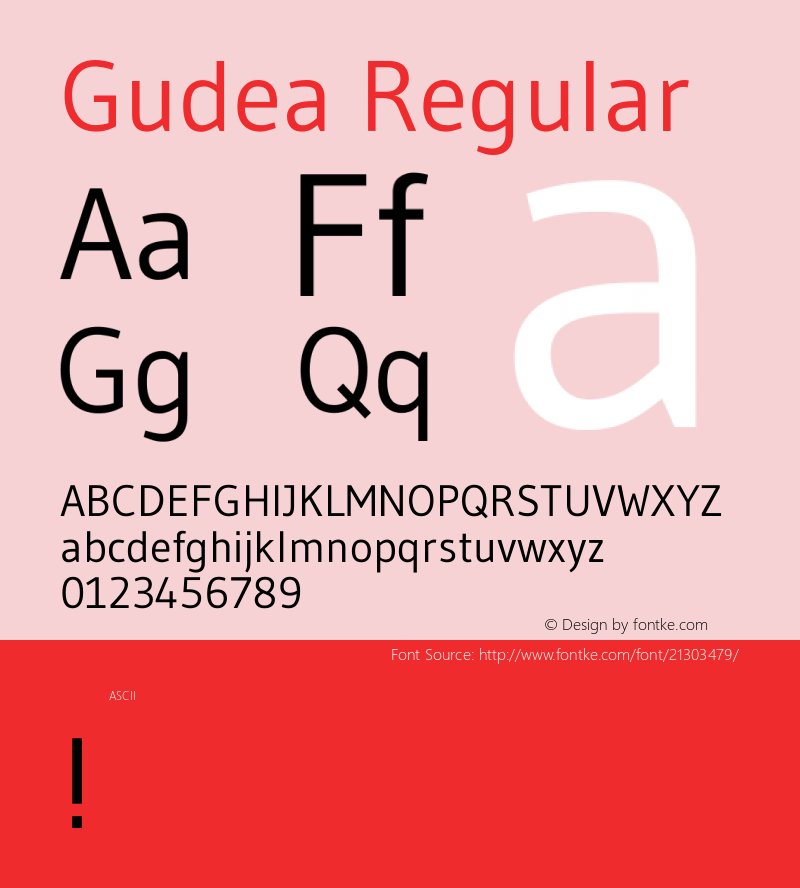 Gudea Regular 图片样张