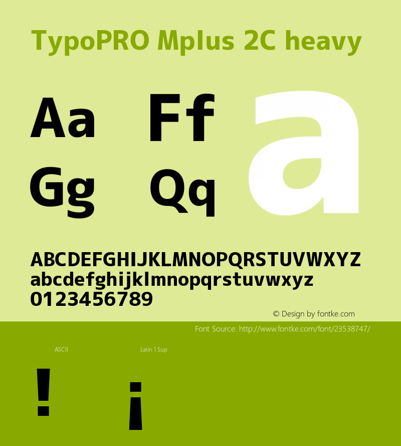 TypoPRO Mplus 2C heavy 图片样张