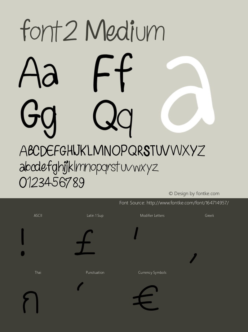 font2 Version 001.000图片样张