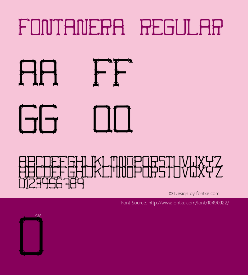 fontanera Regular Unknown图片样张