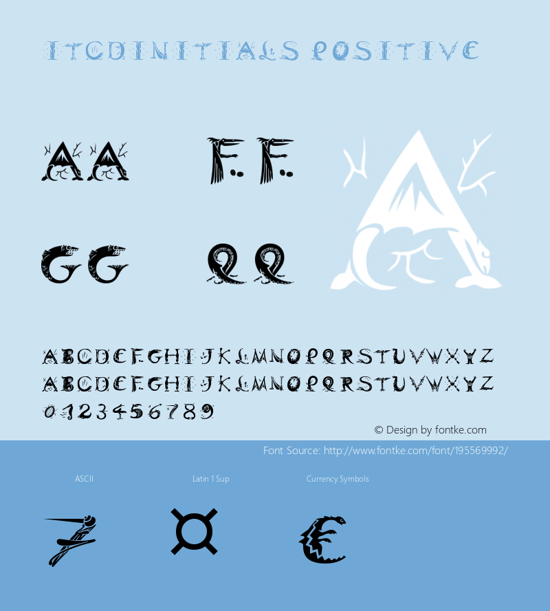 ☞ITC Dinitials Positive Version 1.00; 2006; ttfautohint (v1.5);com.myfonts.easy.itc.dinitials.positive.wfkit2.version.3LoD图片样张