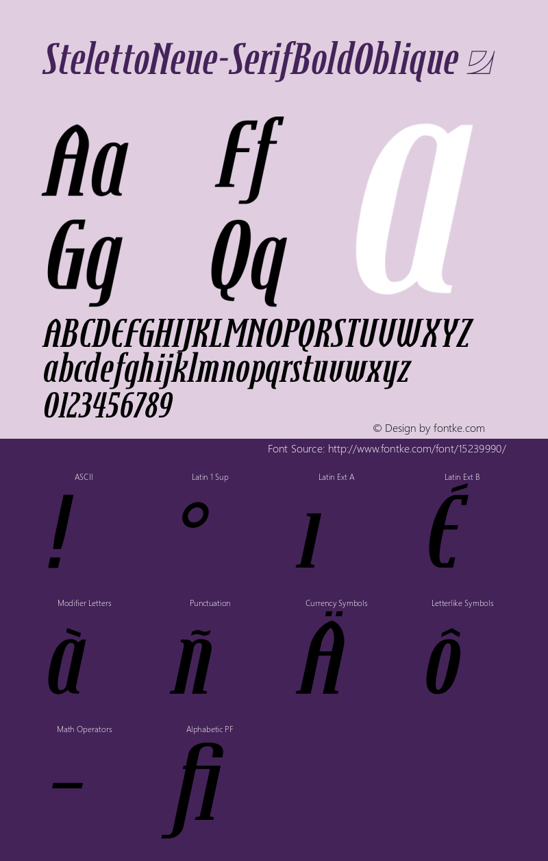 StelettoNeue-SerifBoldOblique ☞ Version 1.002;com.myfonts.easy.jonahfonts.steletto-neue.serif-bold-oblique.wfkit2.version.4oL1图片样张