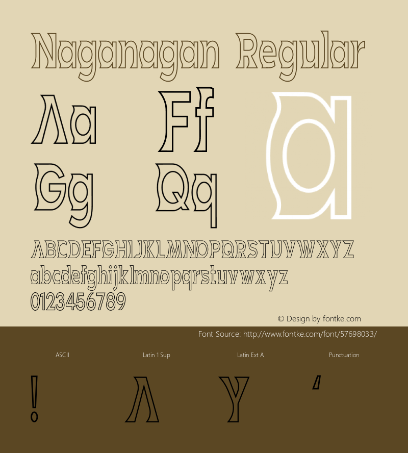 Naganagan Version 1.002;Fontself Maker 3.4.0图片样张