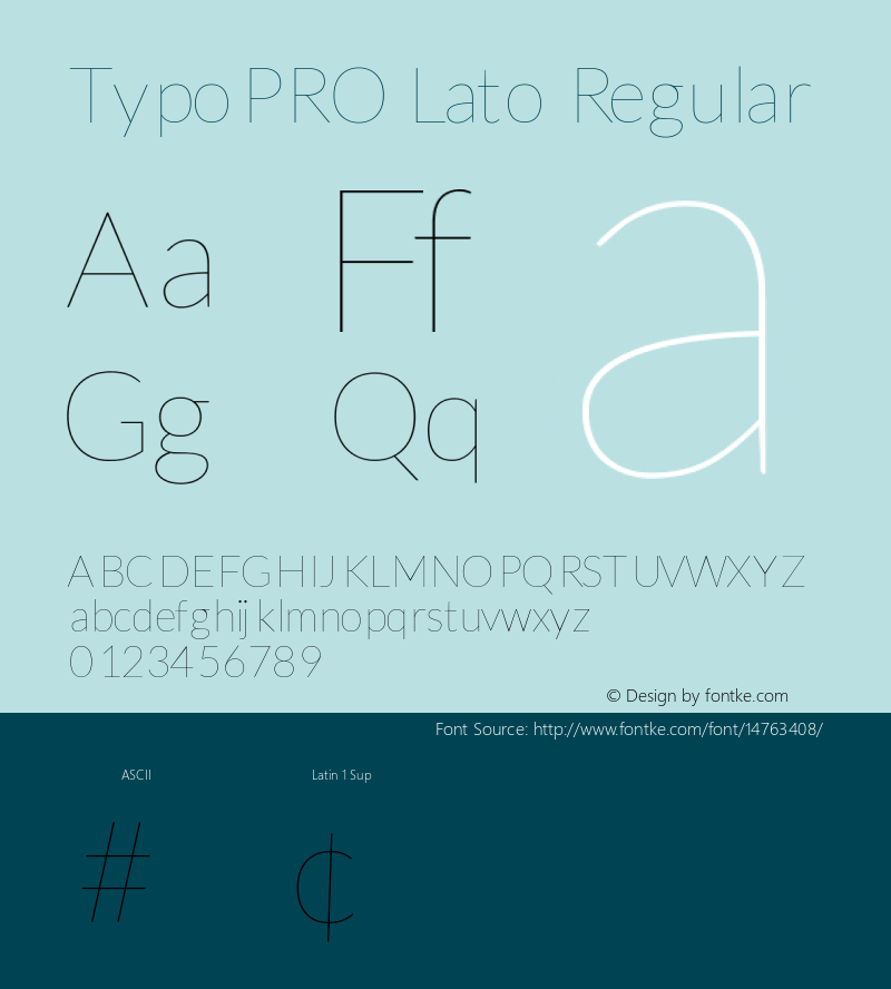 TypoPRO Lato Regular Version 1.105; Western+Polish opensource图片样张