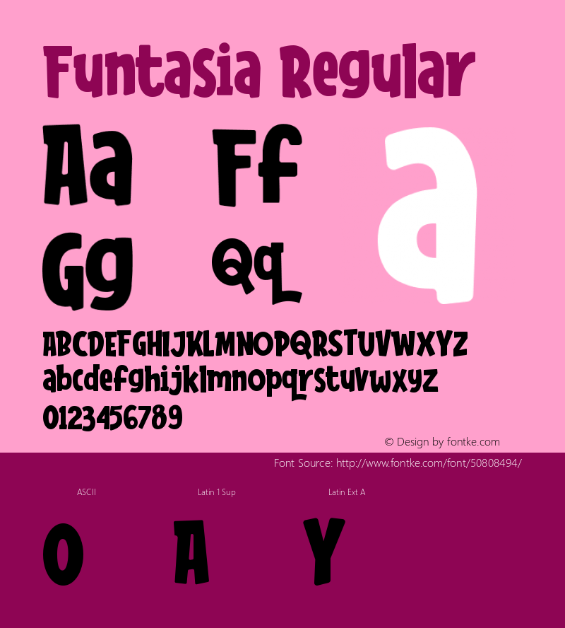 Funtasia Version 1.002;Fontself Maker 3.4.0图片样张