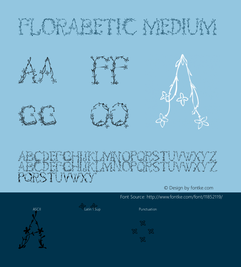 Florabetic Medium Version 1.0 2005-03-05图片样张