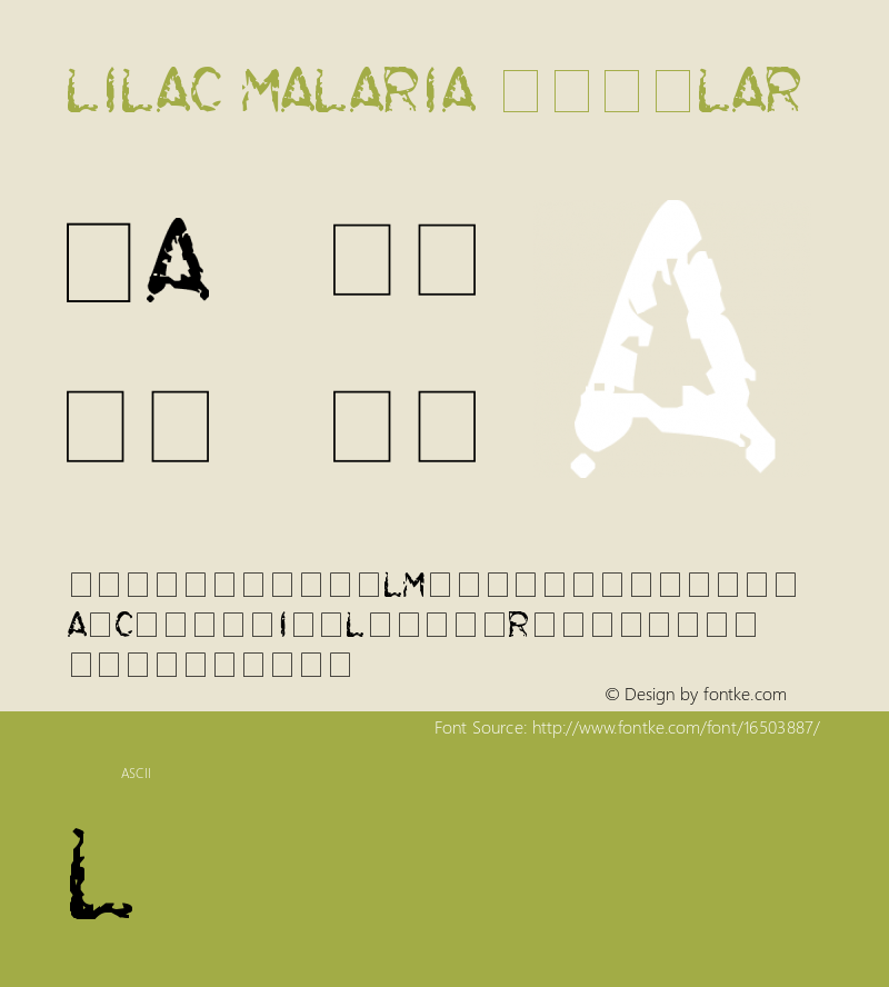 Lilac Malaria Regular Updated Feb. 2007图片样张