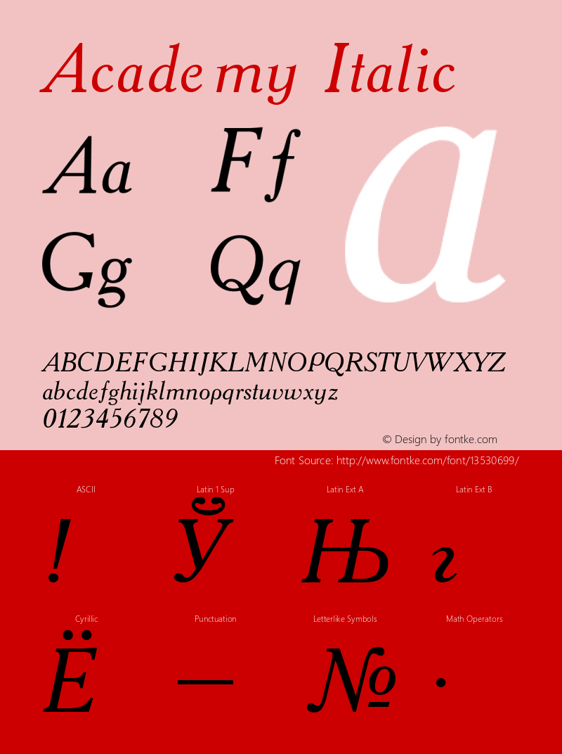 Academy Italic Converted from t:\ACD56___.TF1 by ALLTYPE图片样张