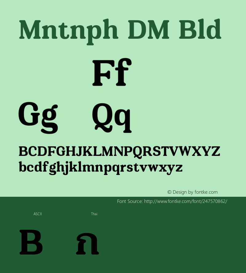 Montnapha DEMO Bold Version 1.000;Glyphs 3.1.2 (3151)图片样张