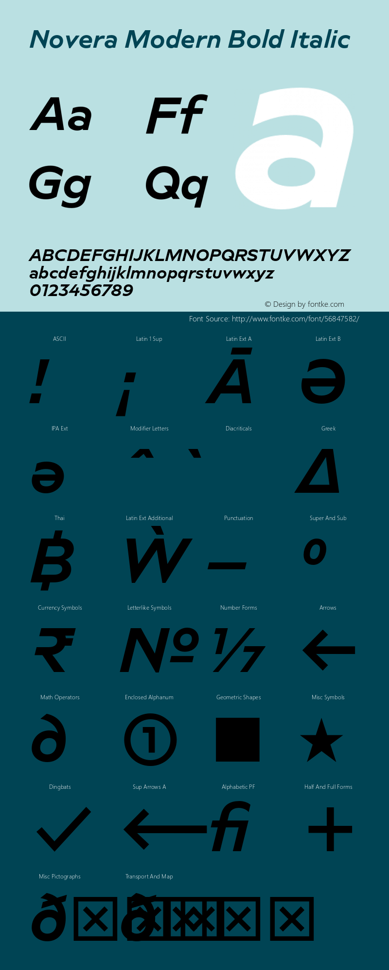 Novera Modern Bold Italic Version 1.000;PS 001.000;hotconv 1.0.88;makeotf.lib2.5.64775图片样张
