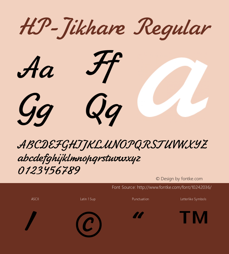 HP-Jikhare Regular 2图片样张