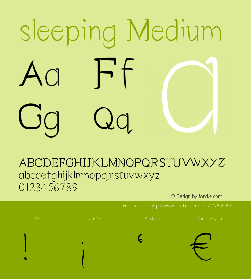 sleeping Medium Version 001.000图片样张