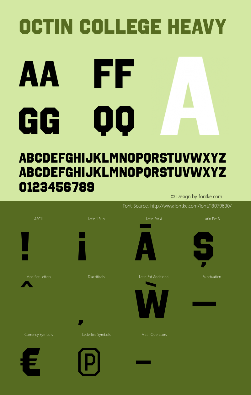 Octin College Heavy Version 1.100;com.myfonts.easy.typodermic.octin-college.heavy.wfkit2.version.3RxV图片样张