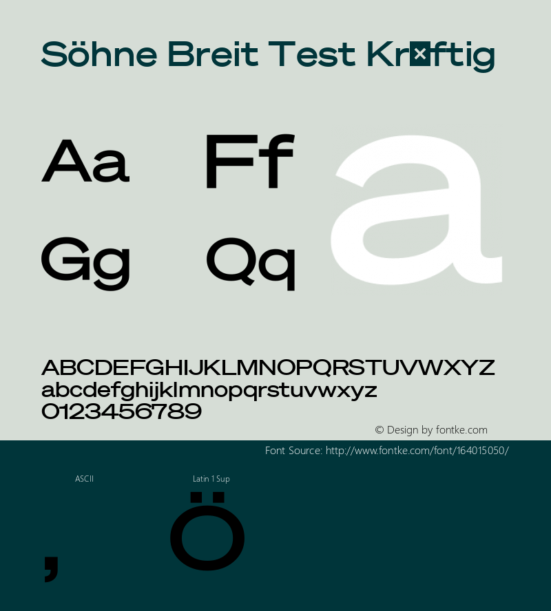 SohneBreit-KraftigTest Version 1.105;PS 1.102;hotconv 16.6.54;makeotf.lib2.5.65590;0;0图片样张