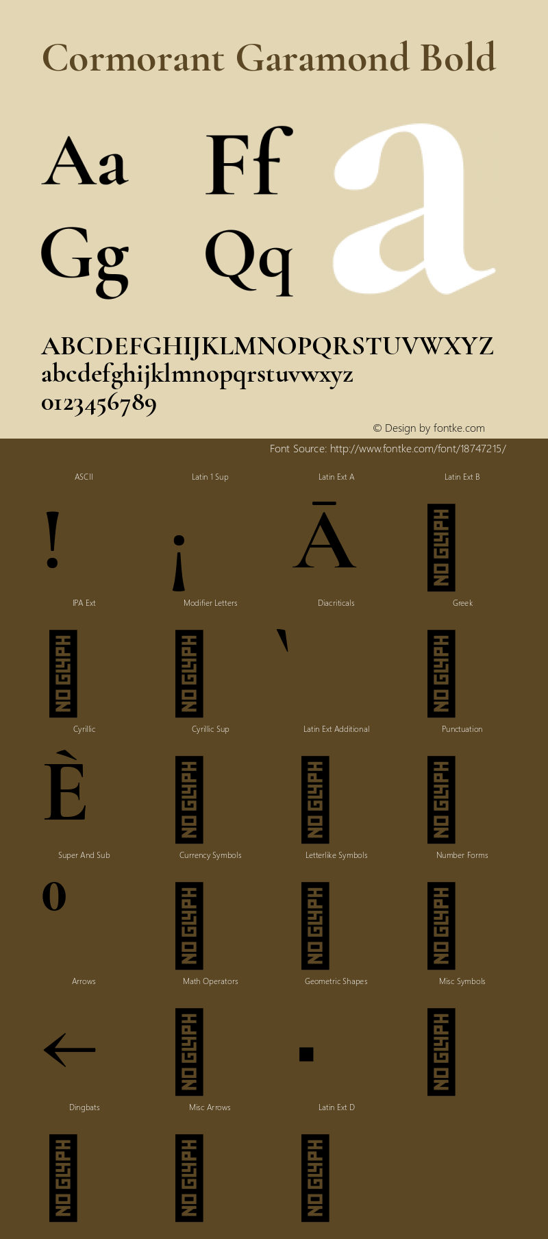 Cormorant Garamond Bold Version 3.003图片样张