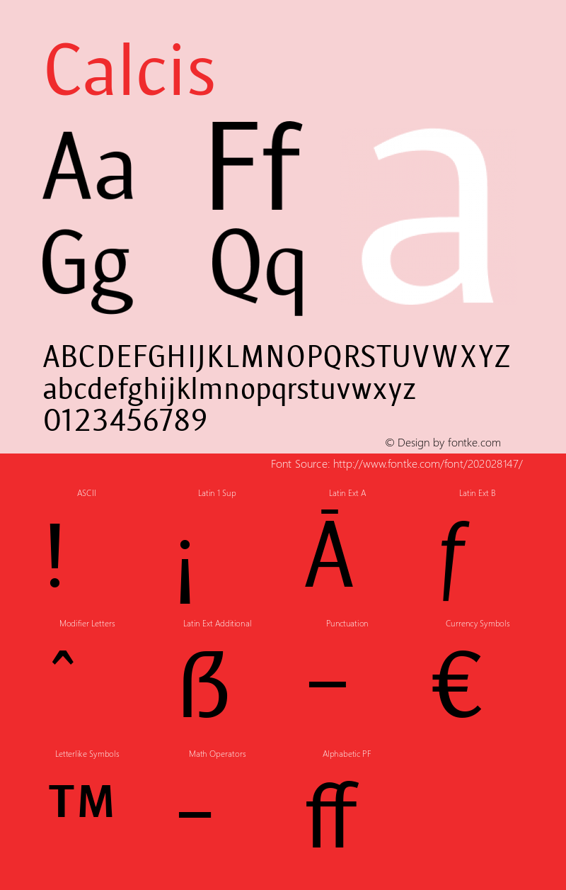 ☞Calcis Version 1.000;com.myfonts.easy.eurotypo.calcis.regular.wfkit2.version.5GTW图片样张