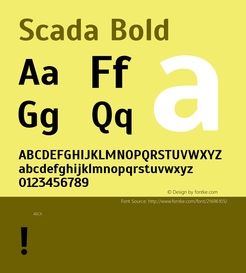 Scada Bold 图片样张