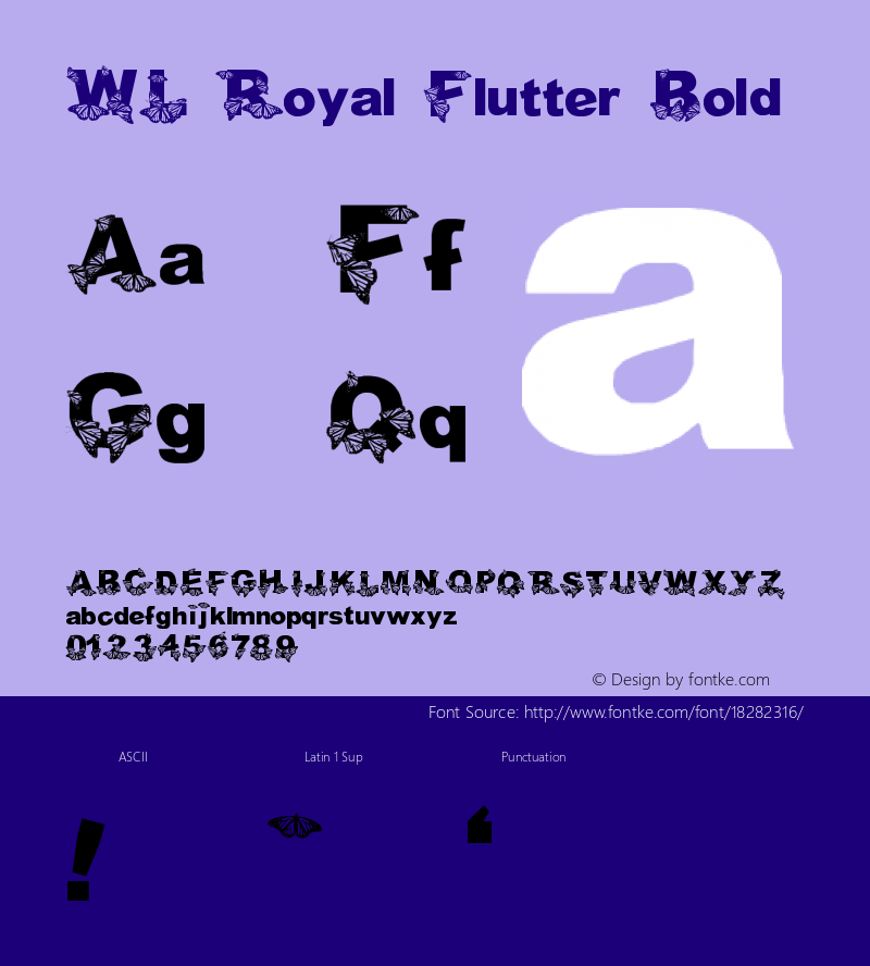 WL Royal Flutter Bold Version 1.000图片样张