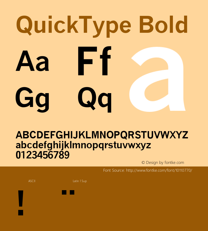 QuickType Bold V.2.2: 1994 version, August 24 modification.图片样张