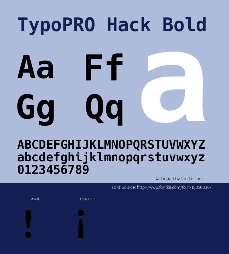 TypoPRO Hack Bold Version 2.015图片样张