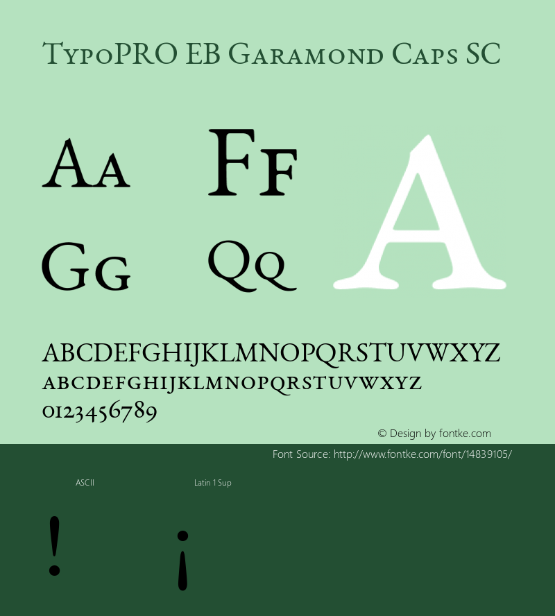 TypoPRO EB Garamond Caps SC Version 000.010图片样张