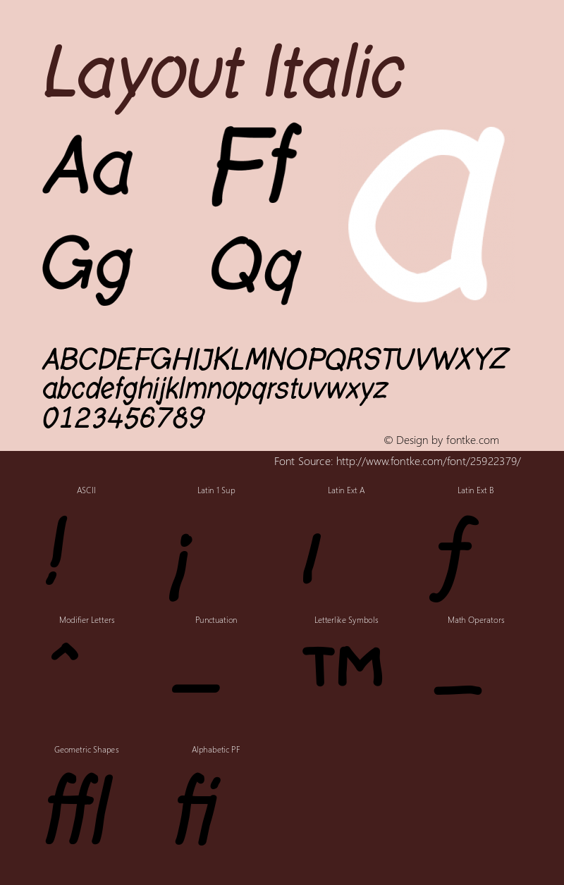 Layout-Italic Version 001.000图片样张