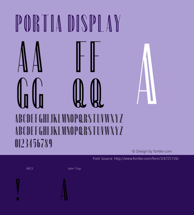 Portia Display Version 1.002;Fontself Maker 2.1.2图片样张