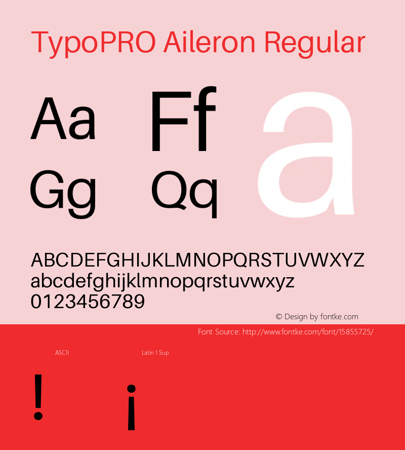 TypoPRO Aileron Regular Version 1.102;PS 001.102;hotconv 1.0.70;makeotf.lib2.5.58329图片样张