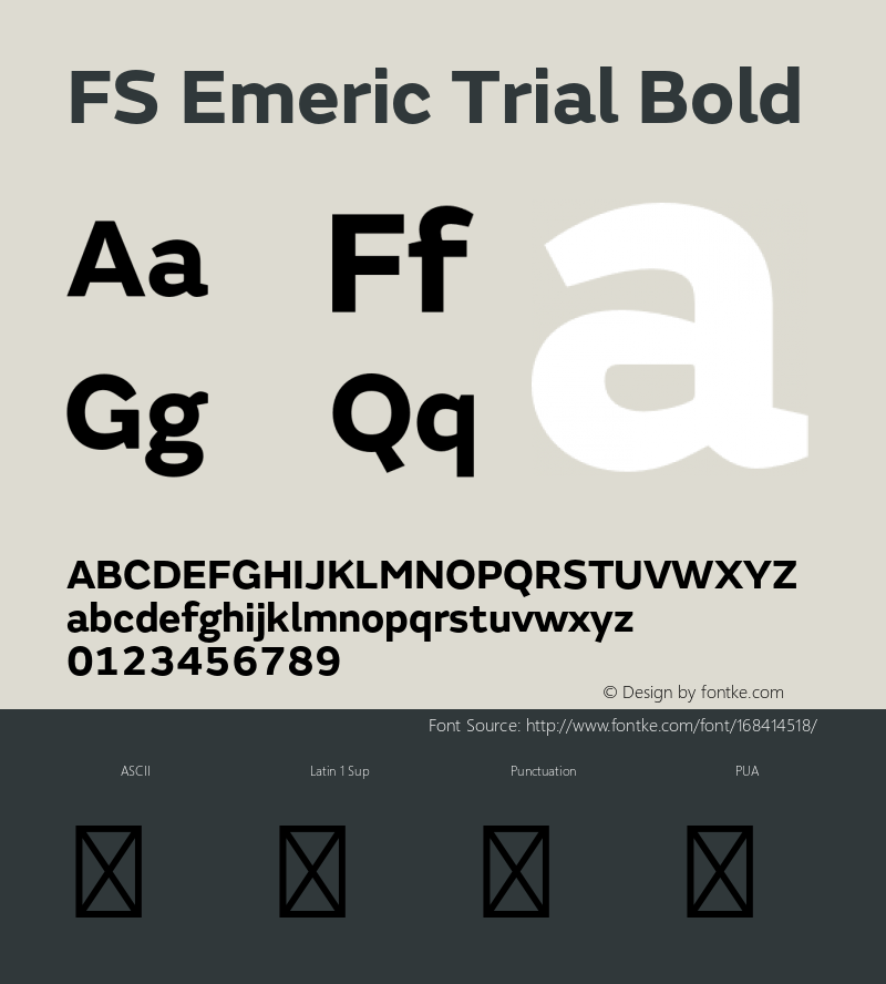 FSEmeric-Bold Trial Version 6.000图片样张