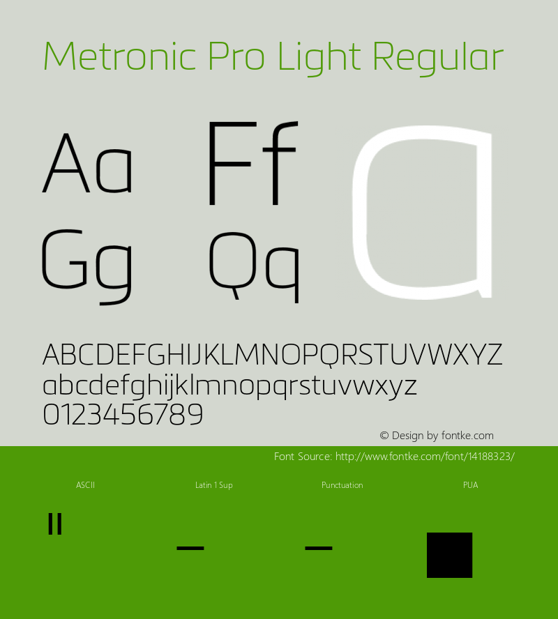 Metronic Pro Light Regular Version 1.000图片样张