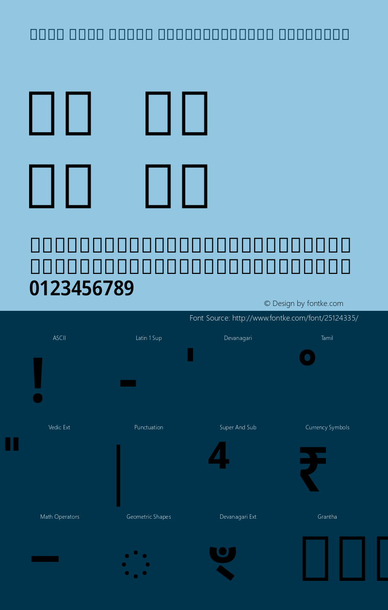 Noto Sans Tamil SemiCondensed SemiBold Version 2.000图片样张