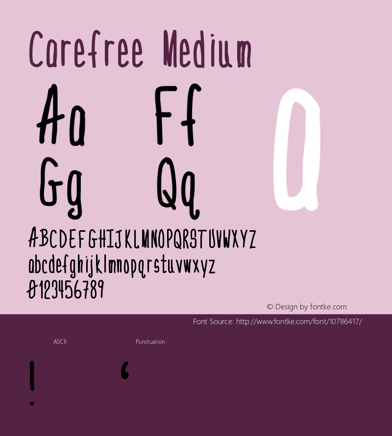 Carefree Medium Version 001.000图片样张