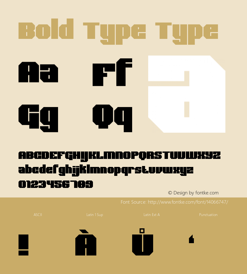 Bold Type Type Version 1.0图片样张