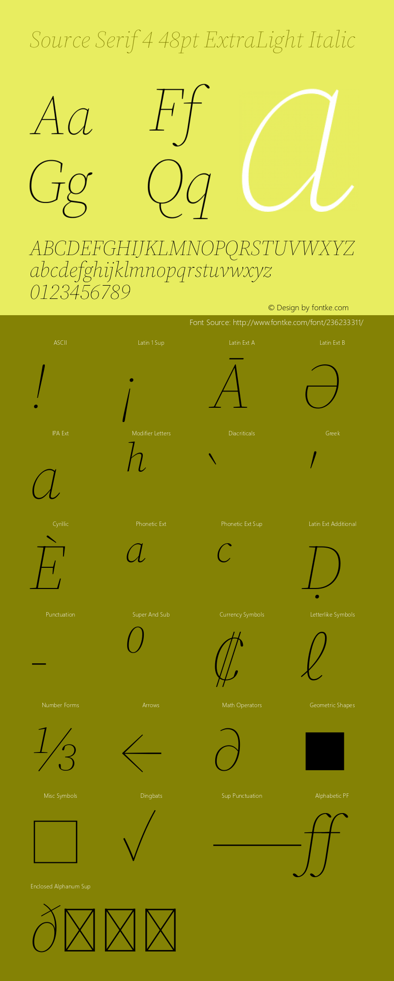 Source Serif 4 48pt ExtraLight Italic Version 4.004;hotconv 1.0.116;makeotfexe 2.5.65601图片样张