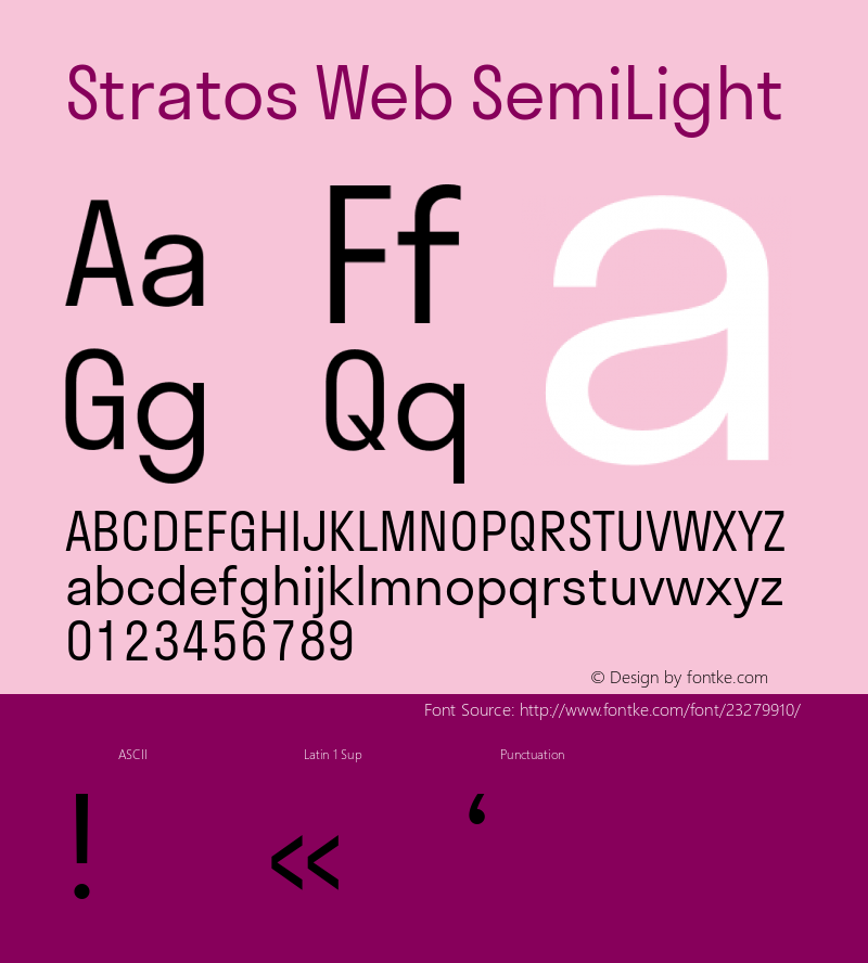 Stratos Web  SemiLight Version 1.004;PS 1.4;hotconv 1.0.88;makeotf.lib2.5.647800; ttfautohint (v1.3.34-f4db)图片样张