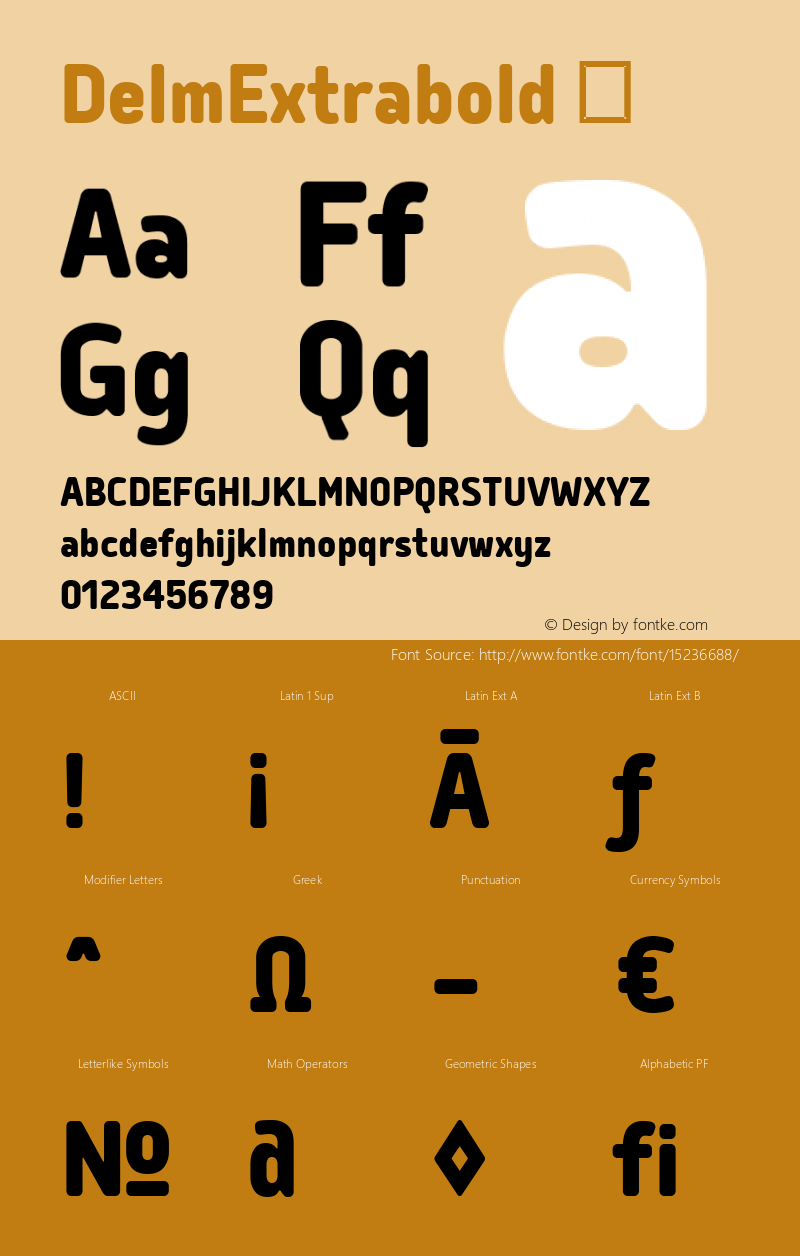 DelmExtrabold ☞ Version 1.000;com.myfonts.easy.typesketchbook.delm.extrabold.wfkit2.version.4oEr图片样张