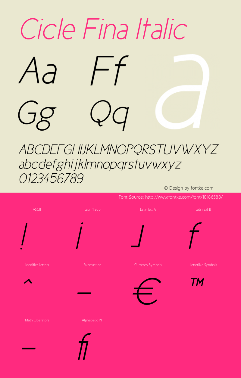 Cicle Fina Italic 001.000图片样张