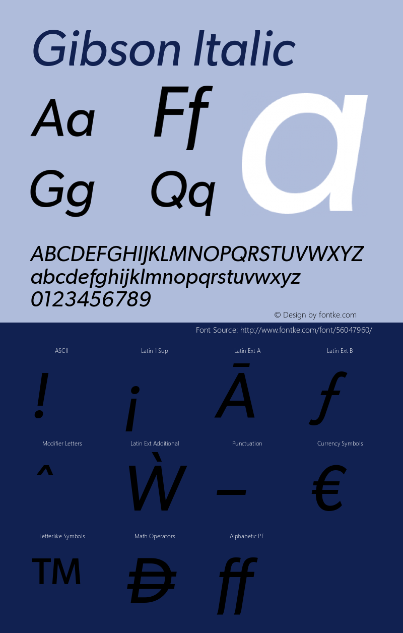 Gibson-Italic Version 1.000;com.myfonts.canadatype.gibson.italic.wfkit2.3zpe图片样张