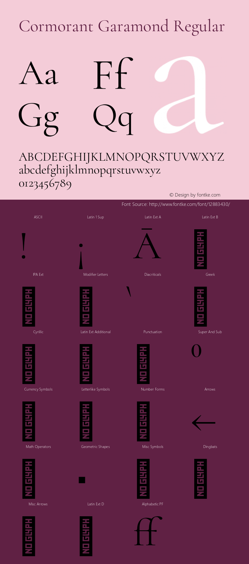 Cormorant Garamond Regular Version 1.000;PS 002.000;hotconv 1.0.88;makeotf.lib2.5.64775图片样张