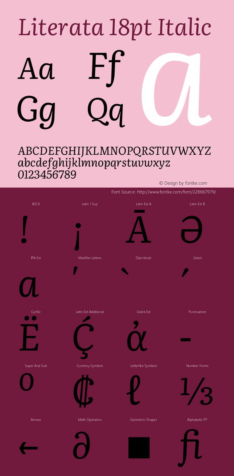 Literata 18pt Italic Version 3.002图片样张