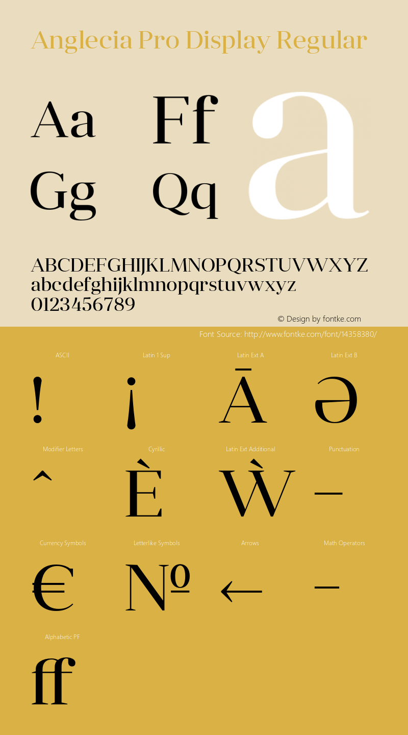 Anglecia Pro Display Regular Version 001.000;com.myfonts.konstantynov.anglecia-pro.display-regular.wfkit2.47ME图片样张