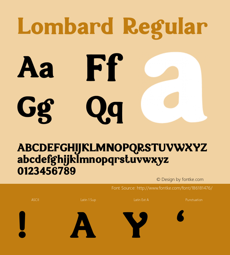 Lombard Version 1.003;Fontself Maker 3.5.4图片样张